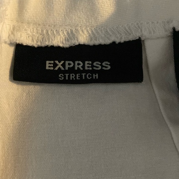 Express White Nautical Button Pants - Picture 6 of 7